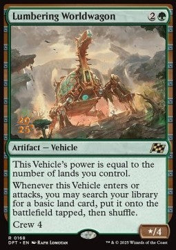 Lumbering Worldwagon (V.1)⁣ - Aetherdrift: Promos⁣ (Rare)⁣ [168]
