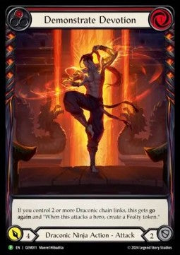 Demonstrate Devotion (Extended Art Rainbow Foil)⁣ - GEM Pack Promos⁣ (Promo)⁣ [011]