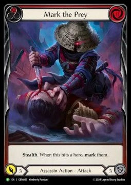 Mark the Prey (Red) (Extended Art Rainbow Foil)⁣ - GEM Pack Promos⁣ (Promo)⁣ [023]