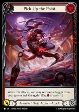Pick Up the Point (Red) (Extended Art Rainbow Foil)⁣ - GEM Pack Promos⁣ (Promo)⁣ [028]
