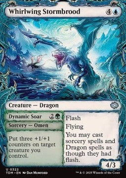 Whirlwing Stormbrood // Dynamic Soar⁣ - Tarkir: Dragonstorm: Extras⁣ (Uncommon)⁣ [322]