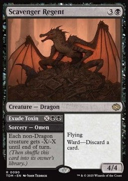 Scavenger Regent // Exude Toxin⁣ - Tarkir: Dragonstorm⁣ (Rare)⁣ [90]