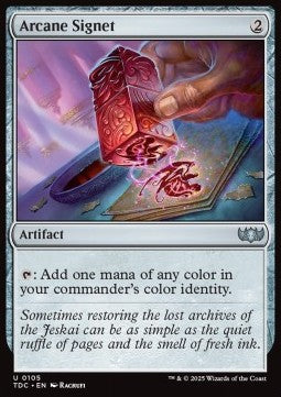 Arcane Signet⁣ - Commander: Tarkir: Dragonstorm⁣ (Uncommon)⁣ [105]