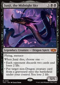 Junji, the Midnight Sky⁣ - Commander: Tarkir: Dragonstorm⁣ (Mythic)⁣ [183]