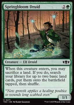 Springbloom Druid⁣ - Commander: Tarkir: Dragonstorm⁣ (Common)⁣ [271]
