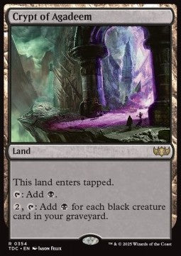Crypt of Agadeem⁣ - Commander: Tarkir: Dragonstorm⁣ (Rare)⁣ [354]