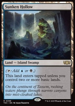 Sunken Hollow⁣ - Commander: Tarkir: Dragonstorm⁣ (Rare)⁣ [398]