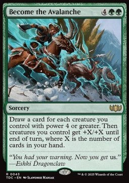 Become the Avalanche⁣ - Commander: Tarkir: Dragonstorm⁣ (Rare)⁣ [43]