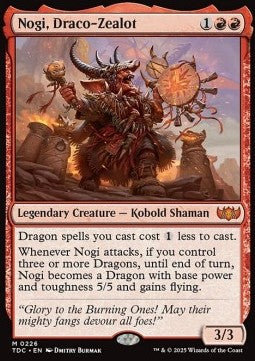 Nogi, Draco-Zealot⁣ - Commander: Tarkir: Dragonstorm⁣ (Mythic)⁣ [226]