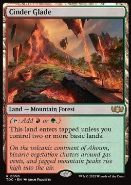Cinder Glade⁣ - Commander: Tarkir: Dragonstorm⁣ (Rare)⁣ [350]
