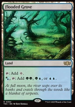 Flooded Grove⁣ - Commander: Tarkir: Dragonstorm⁣ (Rare)⁣ [364]