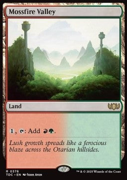 Mossfire Valley⁣ - Commander: Tarkir: Dragonstorm⁣ (Rare)⁣ [378]