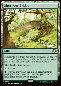 Mosswort Bridge⁣ - Commander: Tarkir: Dragonstorm⁣ (Rare)⁣ [379]
