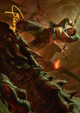 Art Series: Sarkhan's Resolve (V.2)⁣ - Tarkir: Dragonstorm: Extras⁣ (Tip Card)⁣ [A18]