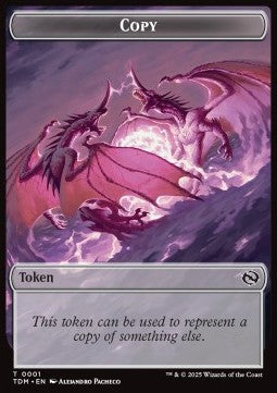 Copy Token // Monk Token (W 1/1 Prowess)⁣ - Tarkir: Dragonstorm: Tokens⁣ (Token)⁣ [T 1/3]