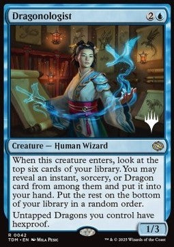 Dragonologist (V.2)⁣ - Tarkir: Dragonstorm: Promos⁣ (Rare)⁣ [42]