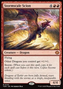 Stormscale Scion (V.2)⁣ - Tarkir: Dragonstorm: Promos⁣ (Mythic)⁣ [123]