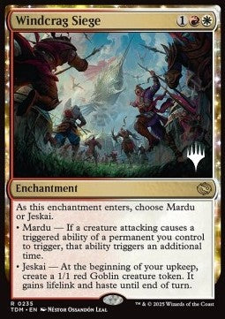 Windcrag Siege (V.2)⁣ - Tarkir: Dragonstorm: Promos⁣ (Rare)⁣ [235]