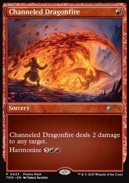 Channeled Dragonfire⁣ - Tarkir: Dragonstorm: Promos⁣ (Uncommon)⁣ [423]
