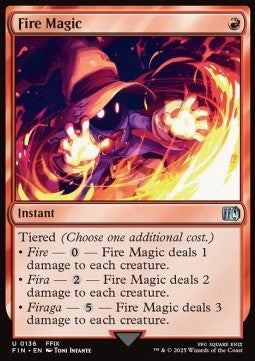 Fire Magic⁣ - Magic: The Gathering - FINAL FANTASY⁣ (Uncommon)⁣ [136]