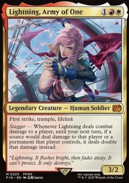 Lightning, Army of One⁣ - Magic: The Gathering - FINAL FANTASY⁣ (Mythic)⁣ [233]