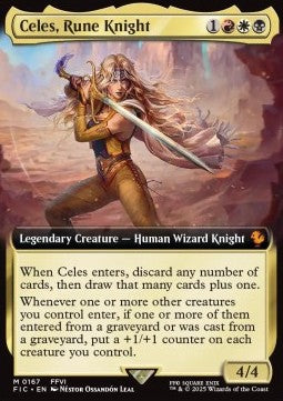Celes, Rune Knight (V.1)⁣ - Commander: Magic: The Gathering - FINAL FANTASY: Extras⁣ (Mythic)⁣ [167]