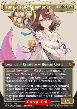 Yuna, Grand Summoner (V.3)⁣ - Commander: Magic: The Gathering - FINAL FANTASY: Extras⁣ (Mythic)⁣ [216]