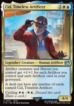 Cid, Timeless Artificer (V.13)⁣ - Magic: The Gathering - FINAL FANTASY: Extras⁣ (Uncommon)⁣ [419]