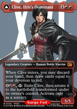 Clive, Ifrit's Dominant // Ifrit, Warden of Inferno (V.4)⁣ - Magic: The Gathering - FINAL FANTASY: Extras⁣ (Mythic)⁣ [530]