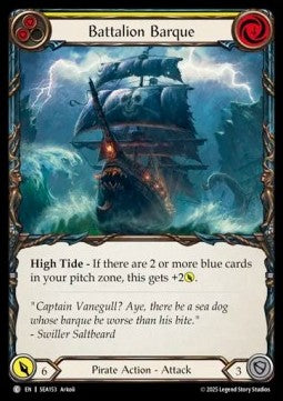 Battalion Barque (Yellow) (Rainbow Foil)⁣ - High Seas⁣ (Common)⁣ [153]
