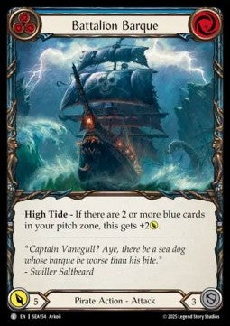 Battalion Barque (Blue) (Rainbow Foil)⁣ - High Seas⁣ (Common)⁣ [154]