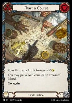 Chart a Course (Blue) (Rainbow Foil)⁣ - High Seas⁣ (Common)⁣ [175]