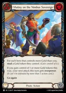 Mutiny on the Nimbus Sovereign (Rainbow Foil)⁣ - High Seas⁣ (Common)⁣ [177]