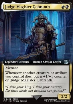 Judge Magister Gabranth - Magic: The Gathering - FINAL FANTASY: Extras (Uncommon) [XFIN-495]