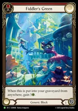 Fiddler's Green (Red) (Extended Art Rainbow Foil)⁣ - GEM Pack Promos⁣ (Promo)⁣ [066]
