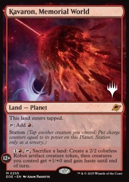 Kavaron, Memorial World (V.2) - Edge of Eternities: Promos (Mythic) [PEOE-255]
