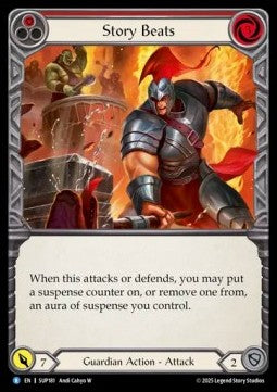 Story Beats (Red) (Rainbow Foil) - Super Slam (Rare) [SUP-181]