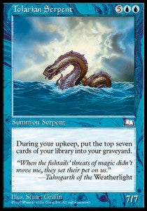 Tolarian Serpent⁣ - Weatherlight⁣ (Rare)