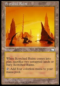 Scorched Ruins⁣ - Weatherlight⁣ (Rare)