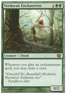 Verduran Enchantress⁣ - Eighth Edition⁣ (Rare)⁣ [285]