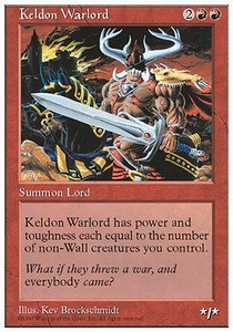 Keldon Warlord⁣ - Fifth Edition⁣ (Uncommon)