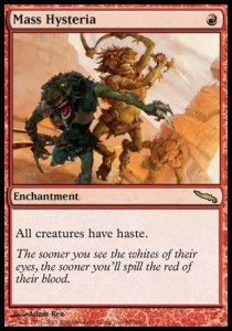 Mass Hysteria⁣ - Mirrodin⁣ (Rare)⁣ [99]